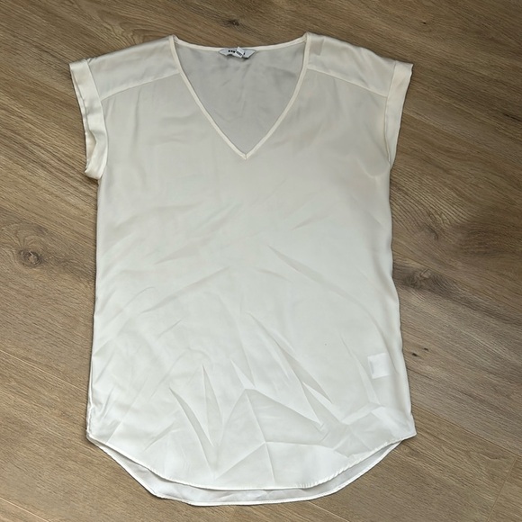 Express Ivory Blouse Tee - Picture 1 of 2